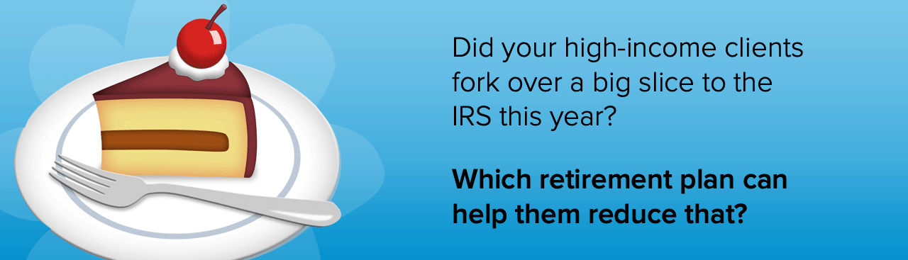 Did your high-income clients fork over a big slice to the IRS this year?