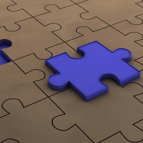 Purple puzzle piece